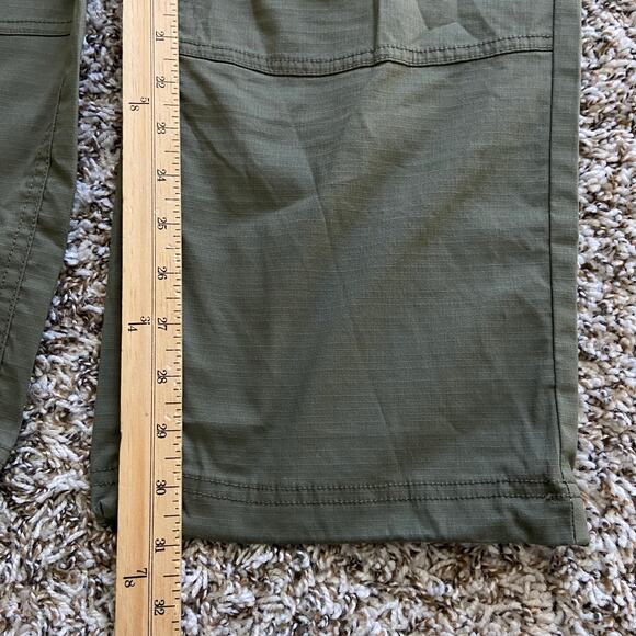 Prana Palisades Ripstop Utility Pant Womens 8 Rye Green 31" Relaxed Fit Straight - Picture 11 of 13